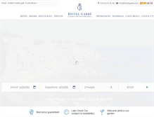 Tablet Screenshot of hotelgarbi.com